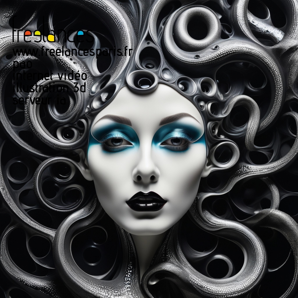 Pao mise en page internet vidéo illustration 3d serveur IA générative AI freelance paris studio de création magazines ufs7rnc0